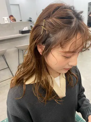 ロング 顔周りカット/透明感 カラー/rioのヘアスタイル