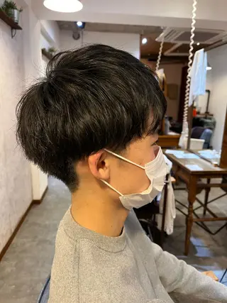 ショート メンズ Hair relaxation drop大森所属・佐藤槙哉 サトウシンヤのヘアスタイル