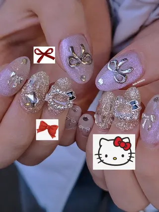 ネイル 3dパーツ/流行り 👧shushu❤️のネイルデザイン