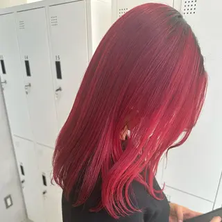 セミロング カラー デザインカラー/パー マ🦖外岡咲希🦖のヘアスタイル