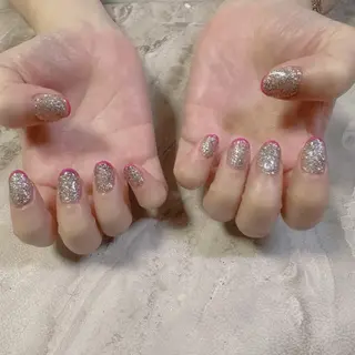 ネイル Chiara チップ長さ出しのネイルデザイン