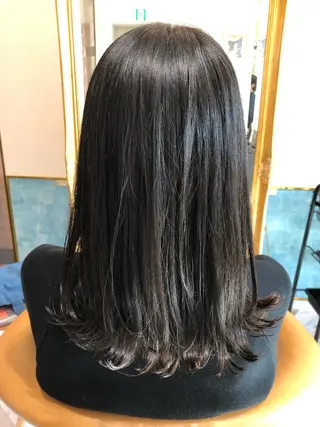 ミディアム 髪質改善縮毛矯正 リピートNo.1米倉のヘアスタイル
