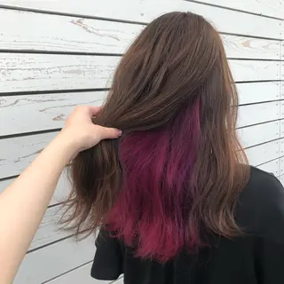 セミロング カラー ヘアアレンジ CREAPY所属・CREAPY　日向野 利菜のヘアスタイル