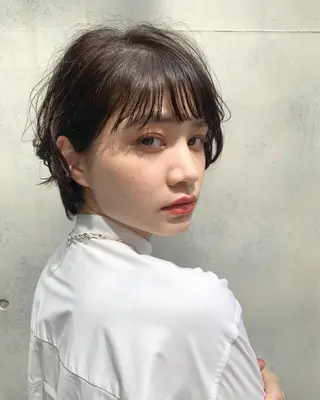 ショート 髪質改善/縮毛矯正/ 艶カラー/内山翔太のヘアスタイル