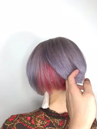 ショート カラー メンズカット/波巻き TAKUMAのヘアスタイル