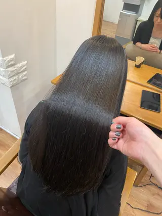 ロング パーマ 癖毛&ダメージ改善 カット/soyaのヘアスタイル