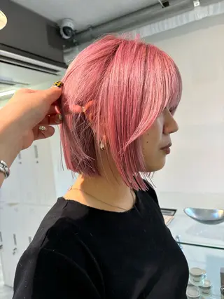 ミディアム カラー sakura🌸 レイヤー/韓国ヘアのヘアスタイル