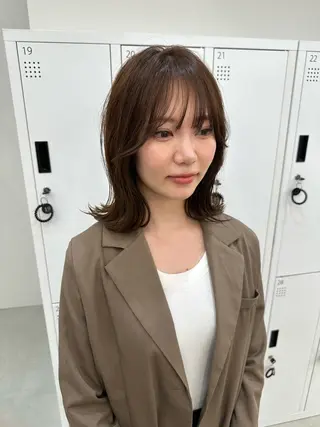 ミディアム sand osaka所属・きたやまこう /艶トリートメントのヘアスタイル