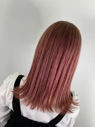 セミロング カラー AVANCE京橋所属・ハイトーンヘア/ 島崎　タクミのヘアスタイル