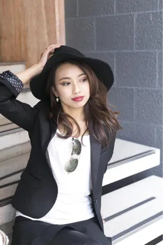 セミロング カラー パーマ ヘアアレンジ キッズ ネイル マツエク・マツパ アティリー 西梅田のヘアスタイル