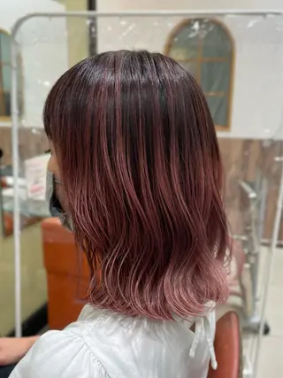 ミディアム カラー ヘアアレンジ 井上 武輝のヘアスタイル