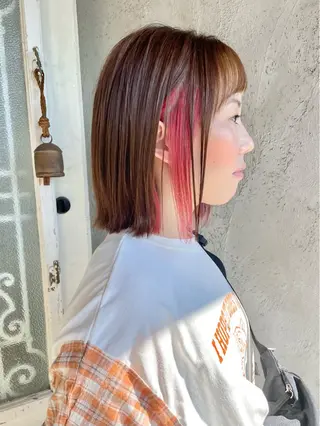ショート カラー 岡田 恭明のヘアスタイル