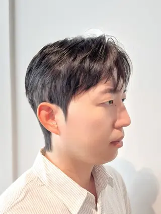 ショート パーマ メンズ 似合わせカット/韓国 特化/梅田/Eveのヘアスタイル