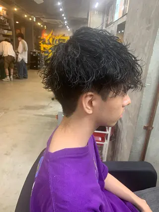 パーマ メンズ ⚡️メンズパーマ特化 mens支持◎/忠地のヘアスタイル