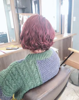 ミディアム 平野 沙織のヘアスタイル
