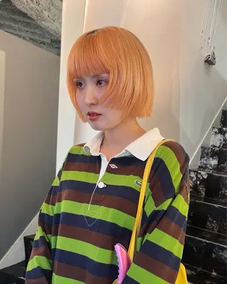 ショート デザインカラー 原宿/キシタのヘアスタイル