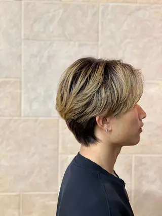 ショート 美容室レーブ所属・石脇 陵貴のヘアスタイル