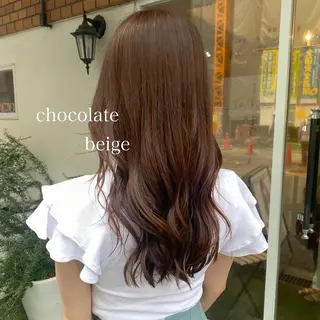 ロング カラー ヘアアレンジ あおい 🍒暖色カラーのヘアスタイル