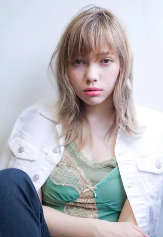 セミロング カラー hao所属・西山 頌太のヘアスタイル