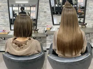 ロング 💎馴染むエクステ ×カラーTOMO💎のヘアスタイル