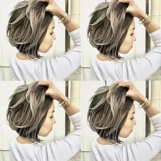 ショート カラー ヘアアレンジ ブリーチ＆カラーが 得意☀️望月宣雄☀️のヘアスタイル