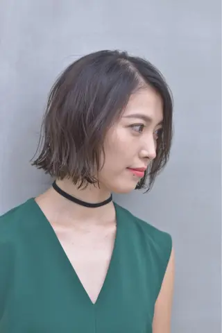 ショート ミディアム カラー 磯部 巧 bob/ショートのヘアスタイル