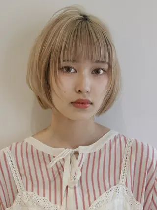 ショート けいし🐬ボブ 美髪縮毛矯正のヘアスタイル