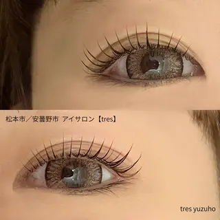 マツエク・マツパ tres豊科店所属・tres Yuzuhoのマツエク・マツパデザイン