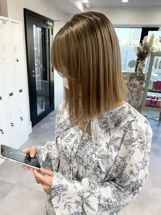 ミディアム カラー ダブルカラー🩰 CHIHIRO👒のヘアスタイル