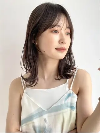 カラー yoshino /ナチュラル縮毛のヘアスタイル
