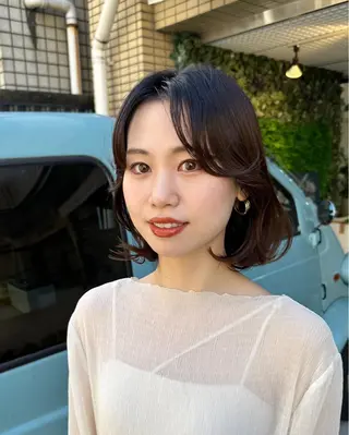 ショート パーマ フリーランス所属・韓国ヘア レイヤー くびれヘアMATSUのヘアスタイル