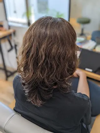 ミディアム カラー Kokeshi/美髪 /脱毛/ヘッドスパのヘアスタイル