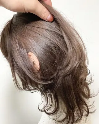 セミロング カラー ヘアアレンジ キッズ カラー特化サロン Eir心斎橋のヘアスタイル