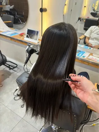 ミディアム リキ/縮毛矯正🫧 /メンズカット💈のヘアスタイル