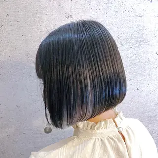 ショート カラー ブリーチ/ボブ ショート/はらのヘアスタイル