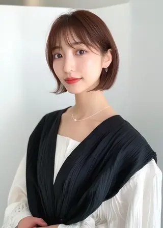 ミディアム VLOW nex the salon所属・韓国風/髪質改善/ ナガヤアキラのヘアスタイル