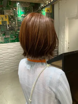 ショート カラー ヘアアレンジ 髪質改善/ベージュ 🍀【ヒロム】🍀のヘアスタイル