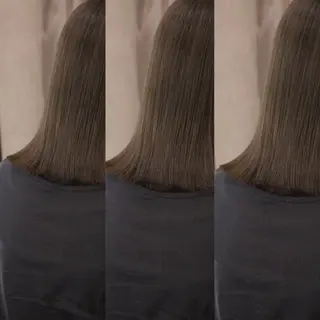 ミディアム カラー 透明感♡くすみカラー 🍏Haruka🍏のヘアスタイル