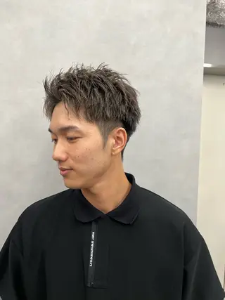 ショート メンズ 安藤 晴大のヘアスタイル