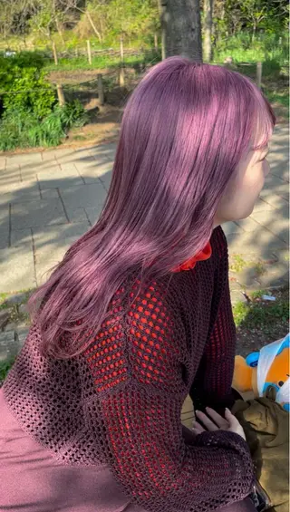 セミロング カラー ウルフカットモデル 🧃Shionのヘアスタイル