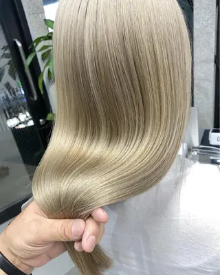 セミロング カラー パーマ OVER→三軒茶屋 /縮毛矯正・髪質改善のヘアスタイル