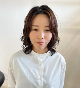 セミロング パーマ fit/ madokaのヘアスタイル