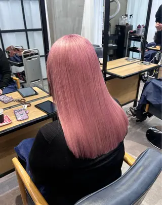 ロング カラー 韓国×髪質改善カラー 💎hinaのヘアスタイル