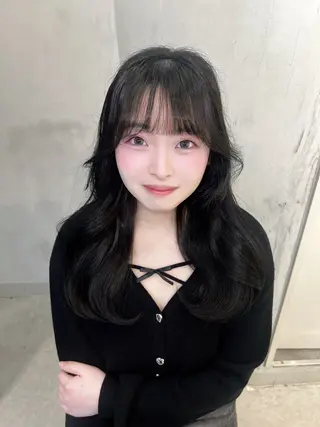 ロング カラー 아이리（アイリ）‪ 縮毛矯正⋆౨ৎﾟ⟡.のヘアスタイル