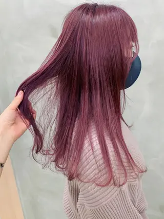 セミロング カラー ブームボックス所属・🐝ハイトーンカラー hachi🐝のヘアスタイル