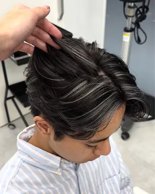 ショート カラー メンズ 森龍馬 メンズ専門美容師のヘアスタイル