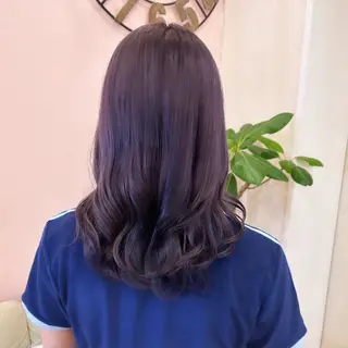 セミロング カラー 韓国ヘア🧸髪質改善 🧸きくちみさきのヘアスタイル