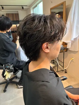 パーマ メンズ フェザーパーマ/韓国 /メンズカット保立のヘアスタイル