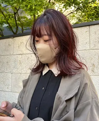 ミディアム カラー Lamp所属・L amp柏🌱 tamaのヘアスタイル