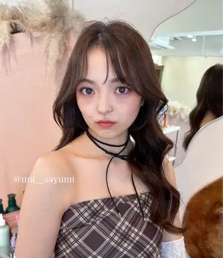 ロング カラー 韓国ヘア🦢🖤 Sayumiのヘアスタイル